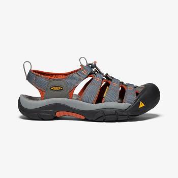 KEEN Newport H2 - Modre/ Oranzove Casual Obuv Panske, KEEN090